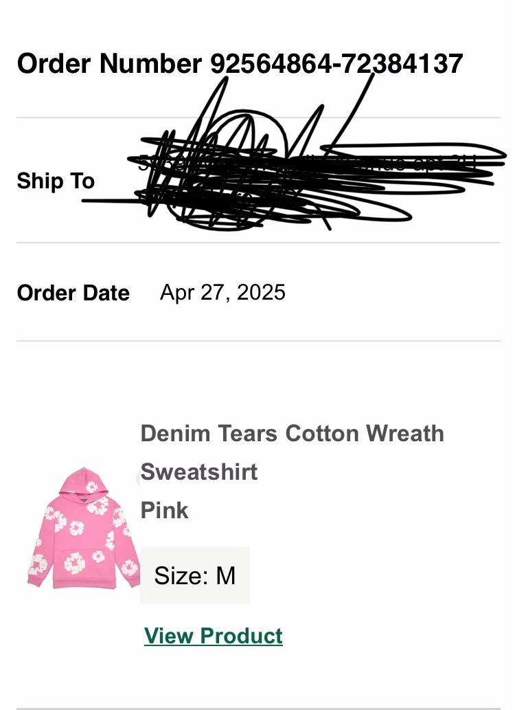 Denim tear Cotton Wreath sweatshirt