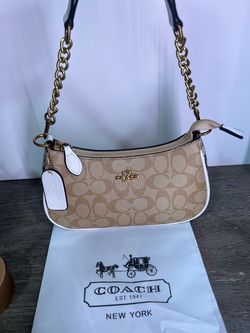 Coach Signature Shoulder Bag with Chain Strap