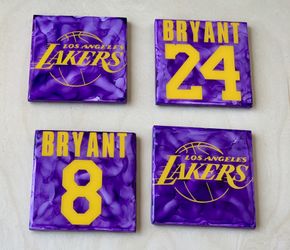 BRAND NEW LOS ANGELES LAKERS KOBE SET OF 4 COASTERS