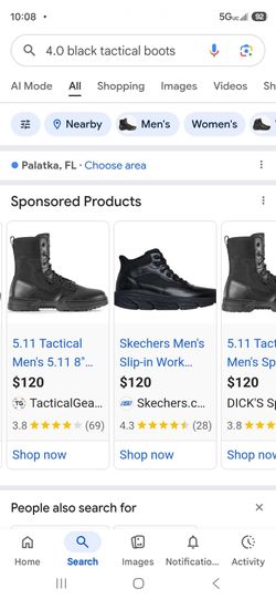 5.11 Black Tactical boots / military