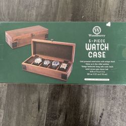 NEW Woodberry 5 Piece Watch Case. Father's Day $75