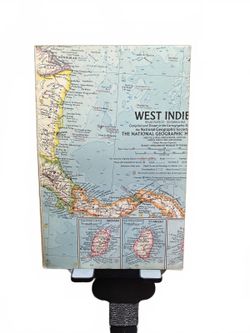 National Geographic West Indies Map Booklet Vintage Collectible Good Condition