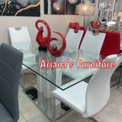 New Dining Table Set 63x35