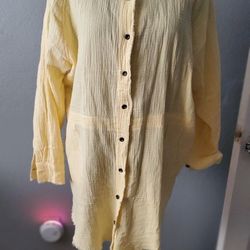 Shirt Dress Of Bathingsuit Cover Up