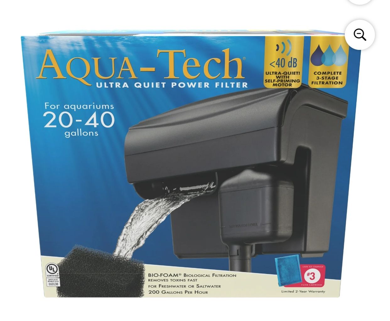 Aquarium Filter With CartRidge packet