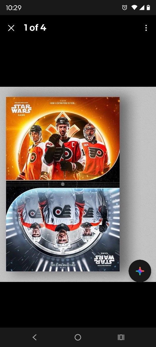 Philadelphia Flyers Star Wars Night Poster
