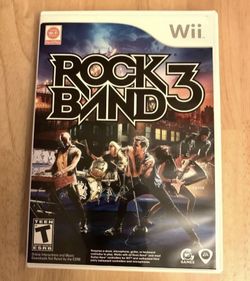 Nintendo Wii Rock Band 3 Game