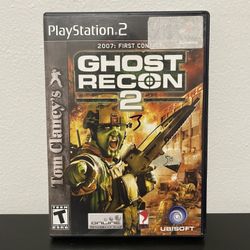 Ghost Recon 2 PS2 PlayStation 2 Game CIB Manual Tom Clancys 2007 First Contact