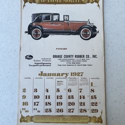 Rare 1927/1983 calendar for Calendar collector