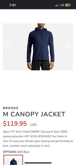 Men’s Medium Brooks Running Lightweight Jacket