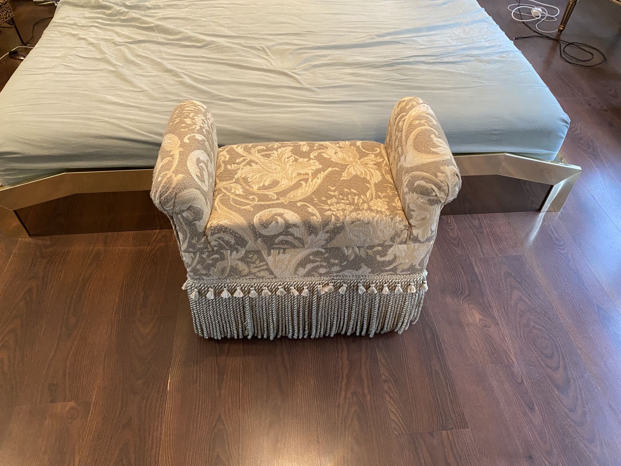 Upholstered Vanity Stool Bench 27” L 13”W 18” H
