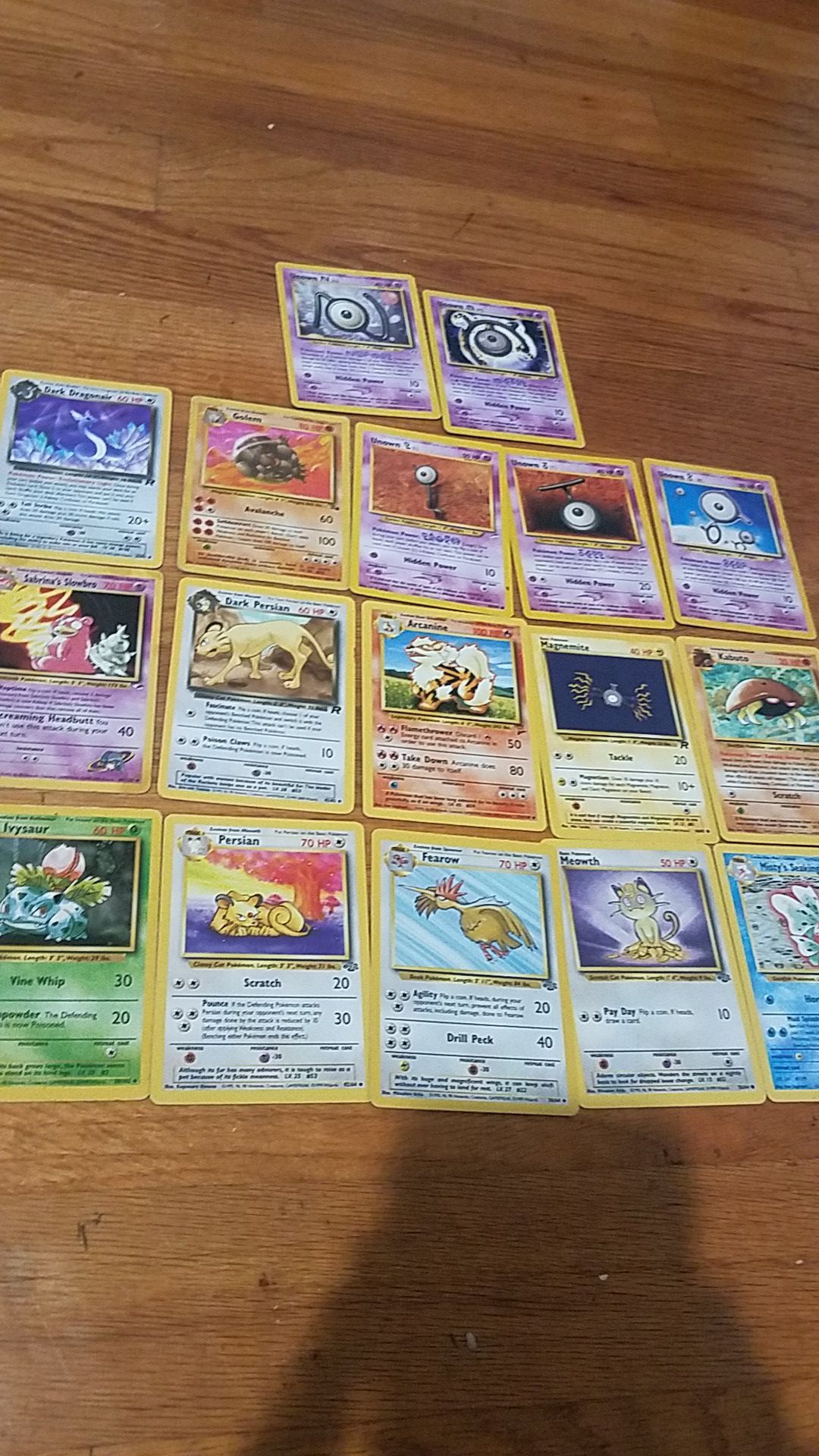 1995- 1st edition Pokemon Cards