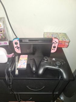 Nintendo switch & 5 games $225