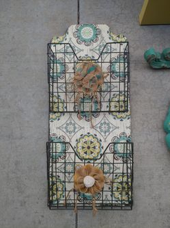 Wall Decor, Home Decor, Flower Print, Home, Mail Organizer
