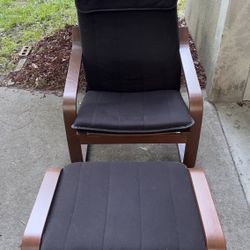 IKEA Poang Chair And Footstool.  Offers Accepted