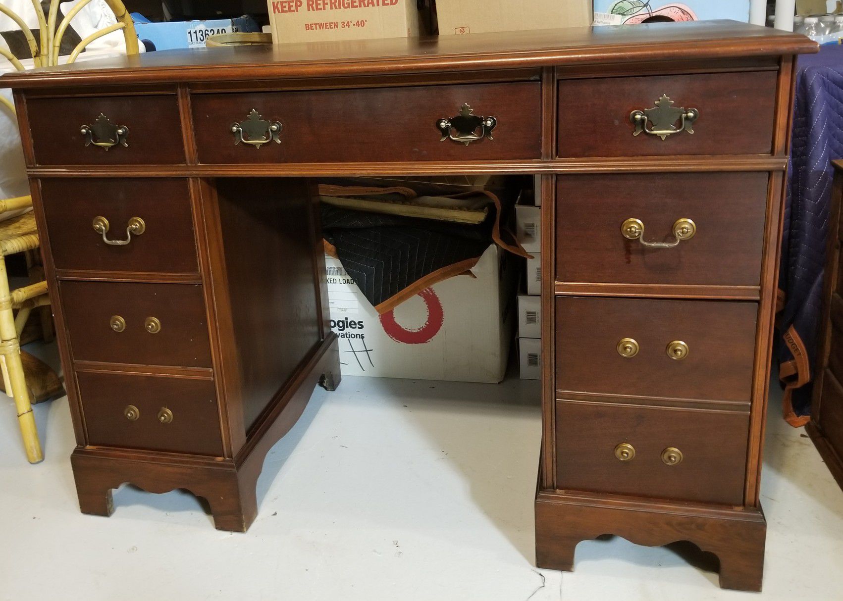 Vintage antique Mahogany Desk