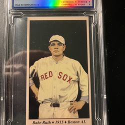 Babe Ruth Tobacco Road Card #10–Graded 9