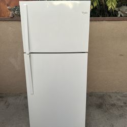 WHIRLPOOL FRIDGE WHITE 19CU FT 30x32x66👍🛑3 MONTHS WARRANTY 