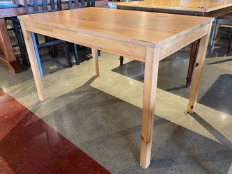 Rectangular Minimal Blonde Dining Table