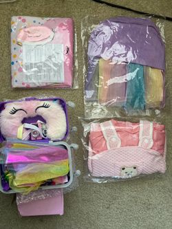 4 sets of 18-22inches dolls clothes and accessories  No doll