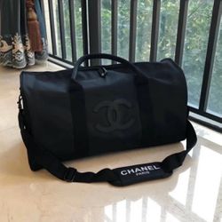 Black/Black CHANEL VIP Duffel Bag