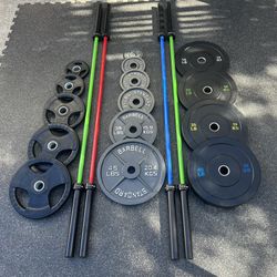Weight Plates: Bumper Plates, Cast Iron, And Rubber Coated Plates 