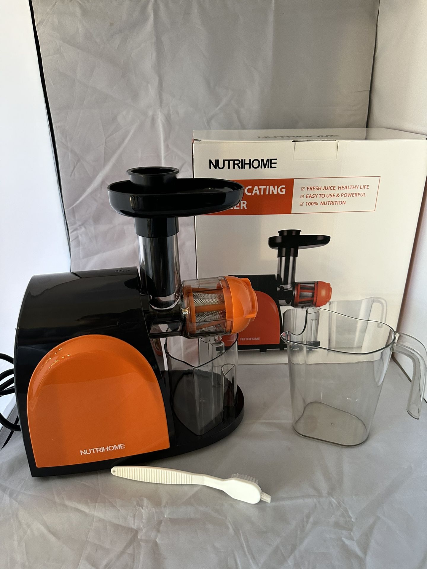 New Nutrihome Slow Masticating Juicer Extractor Cold Press Juicer