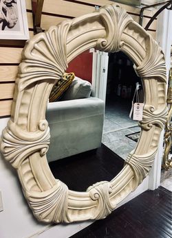 AICO By Michael Amini MONTE CARLO White Sideboard Mirror - GA