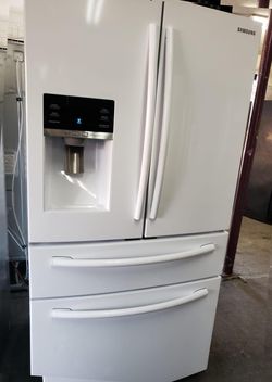 Samsung French Door  White Refrigerator Fridge
