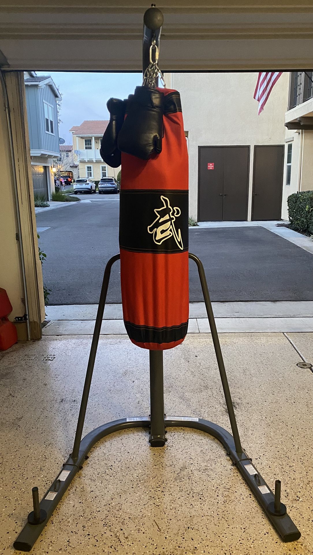Boxing Punching Bag With Stand And Gloves