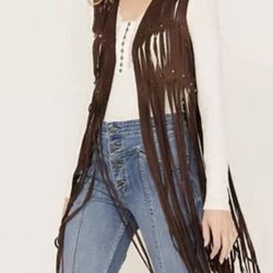 Idyllwind Fueled By Miranda Lambert Fringe Vest  Women’s Sz Sm/Med Studded Western Vest 