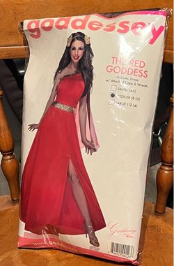 Red Goddess Greek Goddess Costume – Medium (8–10)