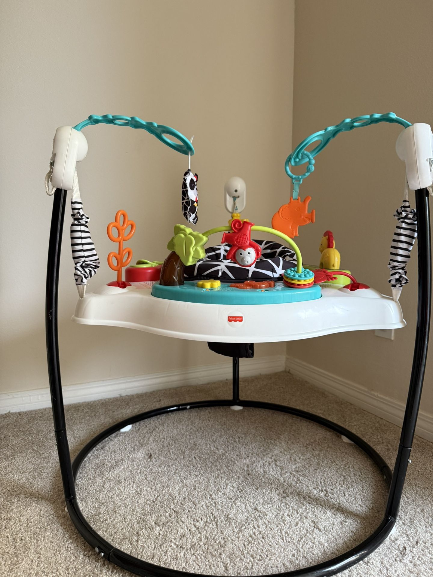 Fisher-Price Baby Bouncer Animal Wonders Jumperoo Activity Center with Music
