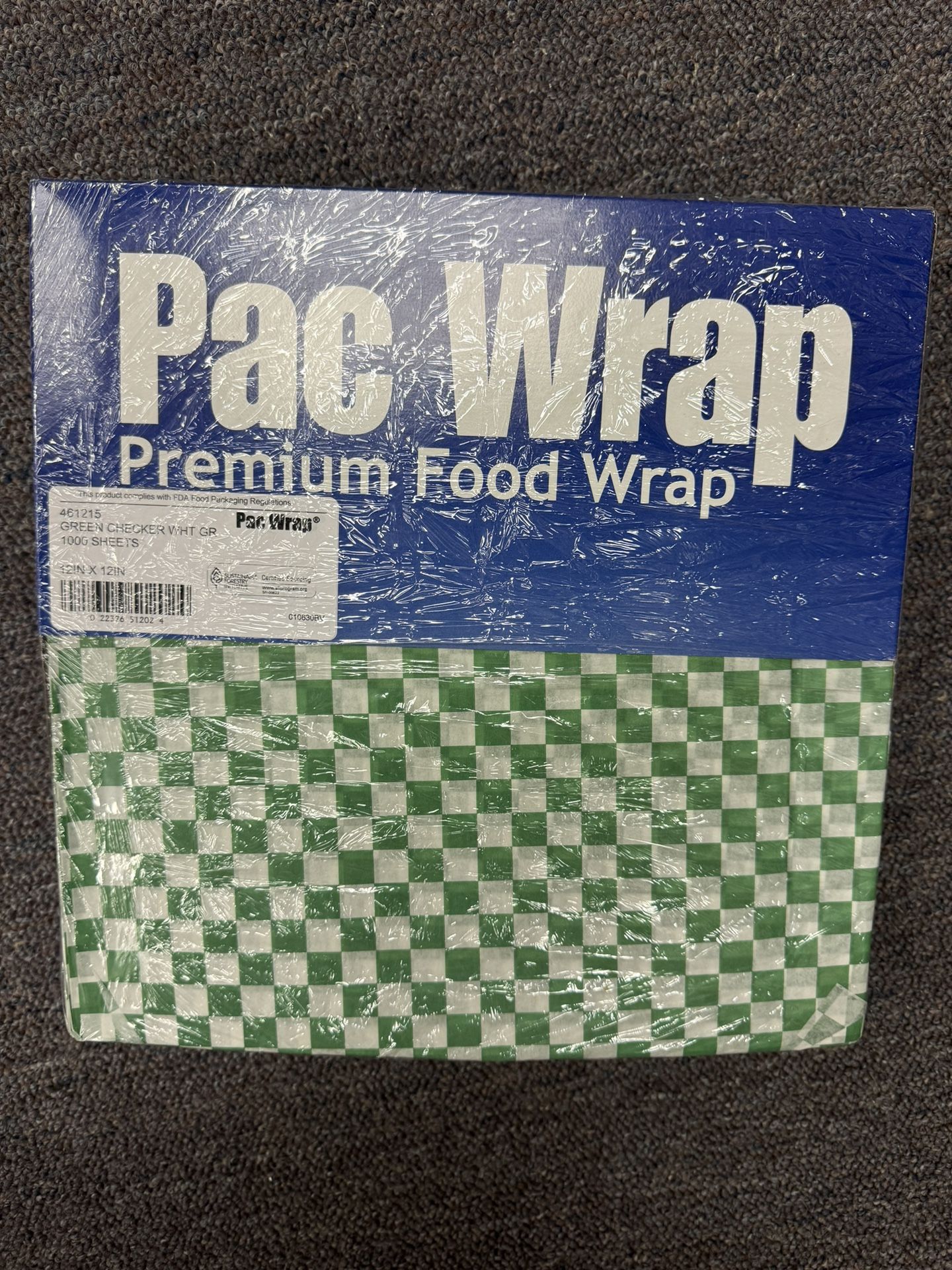 Choice Green Check Deli Sandwich Wrap Paper - 1,000/Pack