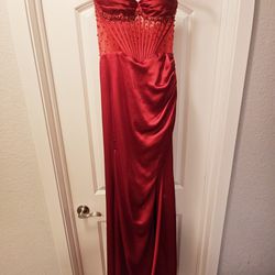 Women's Red Formal Dress, Size 4