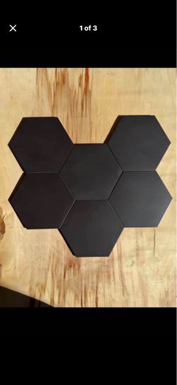 9x10.5 Matte Black Hexagon Porcelain Tile – $2/Sq. Ft.