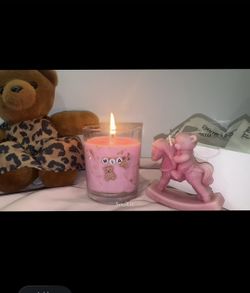 SoulLit Custom Name Pink Candle