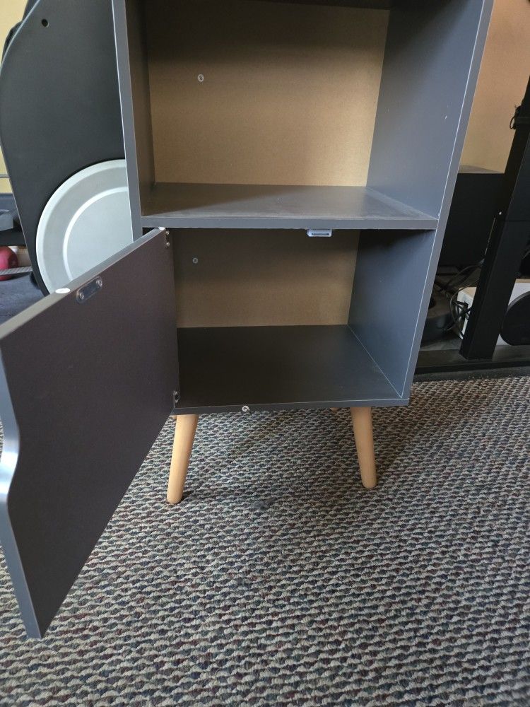 Bookshelf With Door Storage