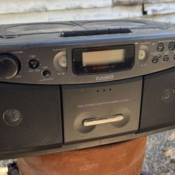 Casio Dual CD Cassette Boombox Radio
