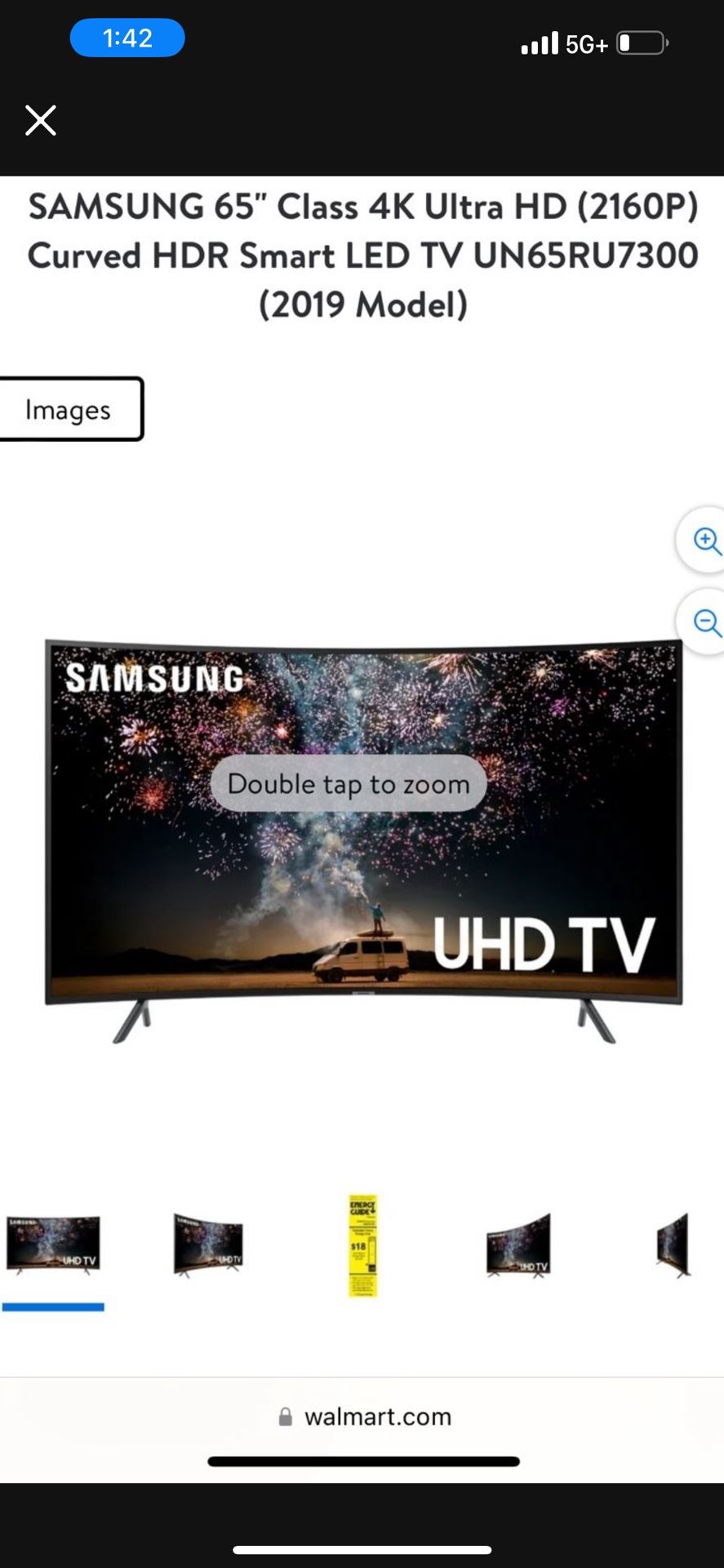 65 inch samsung curve tv no legs with remote