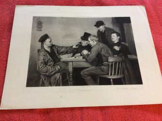 THE SAILOR'S YARN ORIGINAL PHOTOGRAVURE RICHARD CREIFELD 1800S