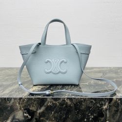 French elegance, grained cow leather mini handbag