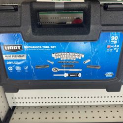 HART RATCHET & SOCKET MECHANICS TOOL SET – 90 PIECE