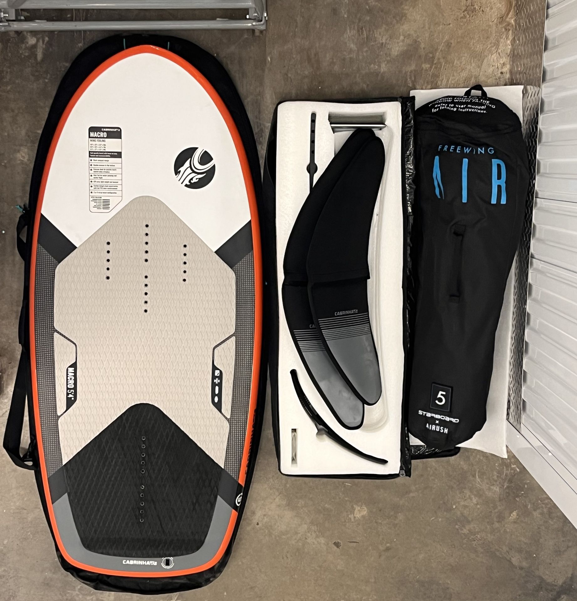 Complete Wing Board, Foil Set - NEW Never Used - 2020-2021 Cabrinha / Airush