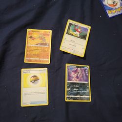 4 Pokémon cards