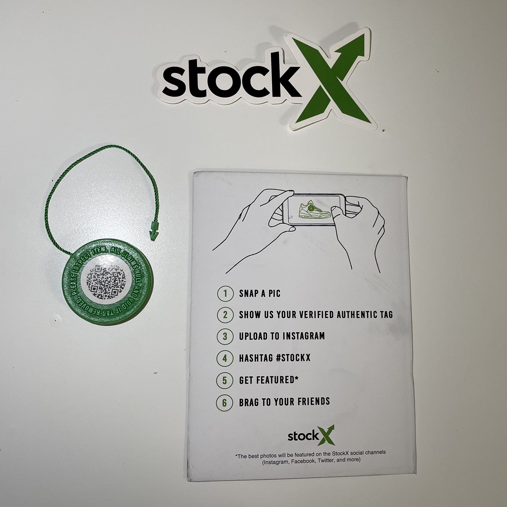 HOT Qr Code Verified Authentic Tag Real Stockx Tag Stockx Qr