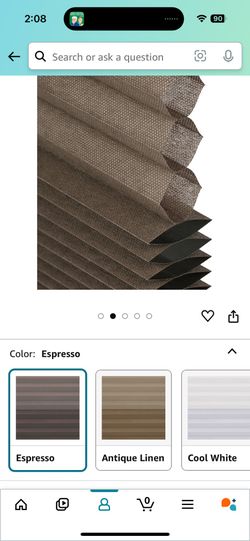 Window shade / Blind.   31W x 36H