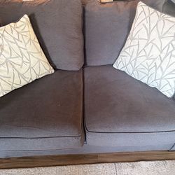Grey loveseat (barely used)