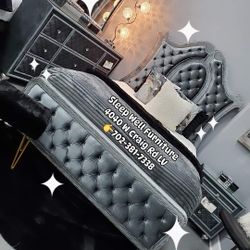 ✨️ 4pc Queen Bedroom 🌟 Furniture Sectionals, Dining Table Sets Avail 