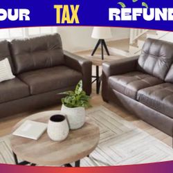 2 PC SOFA AND LOVESEAT 